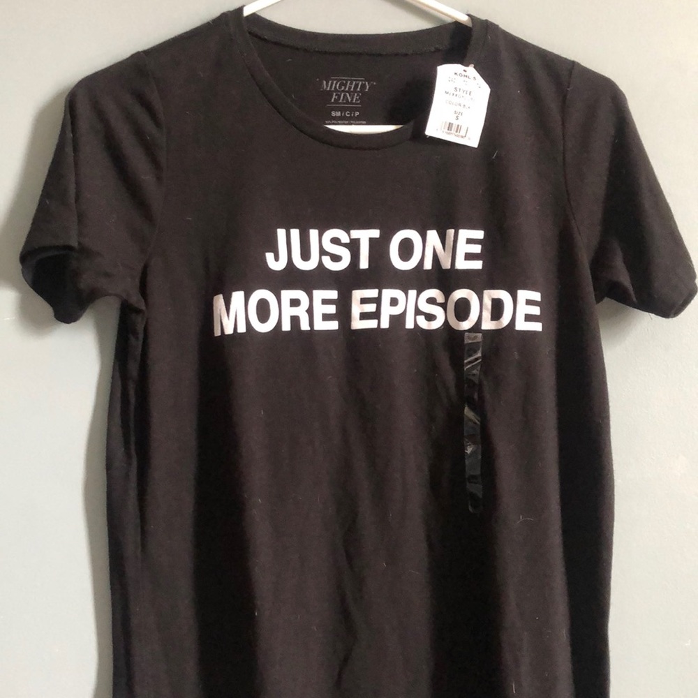 basic tee with writing